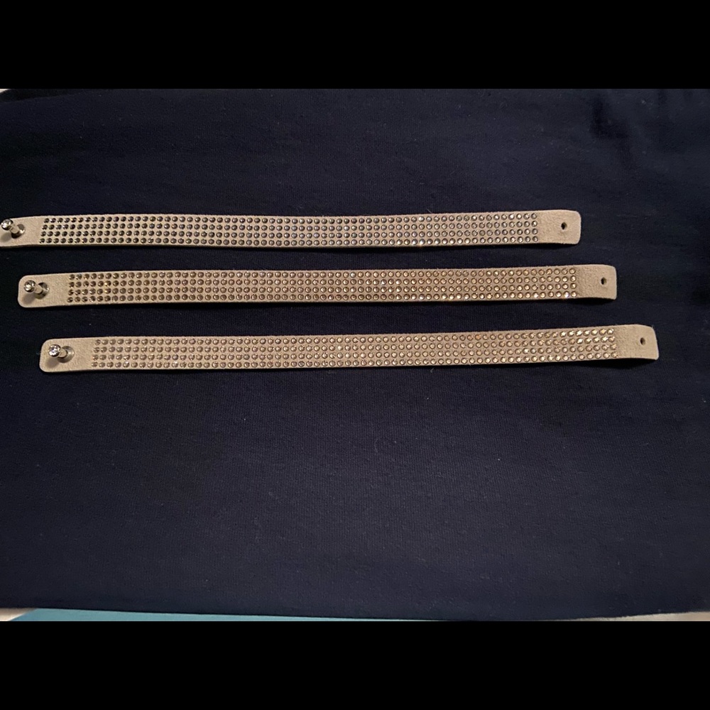 New in box Touchstone Crystal by  Swarovski set of 3 crystal bracelets